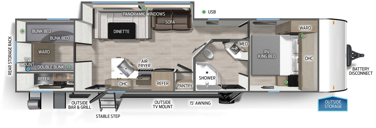 Cascade 29TEC Floorplan